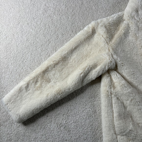 Patagonia Lunar Frost Jacket Girls' Size XL (14) Ivory Cream 68595 Fleece Zip - Picture 11 of 16